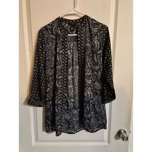 H&M light cover up blouse